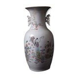 Vase Chinois porcelaine 43cm Qing femmes porcelaine Chine XIX