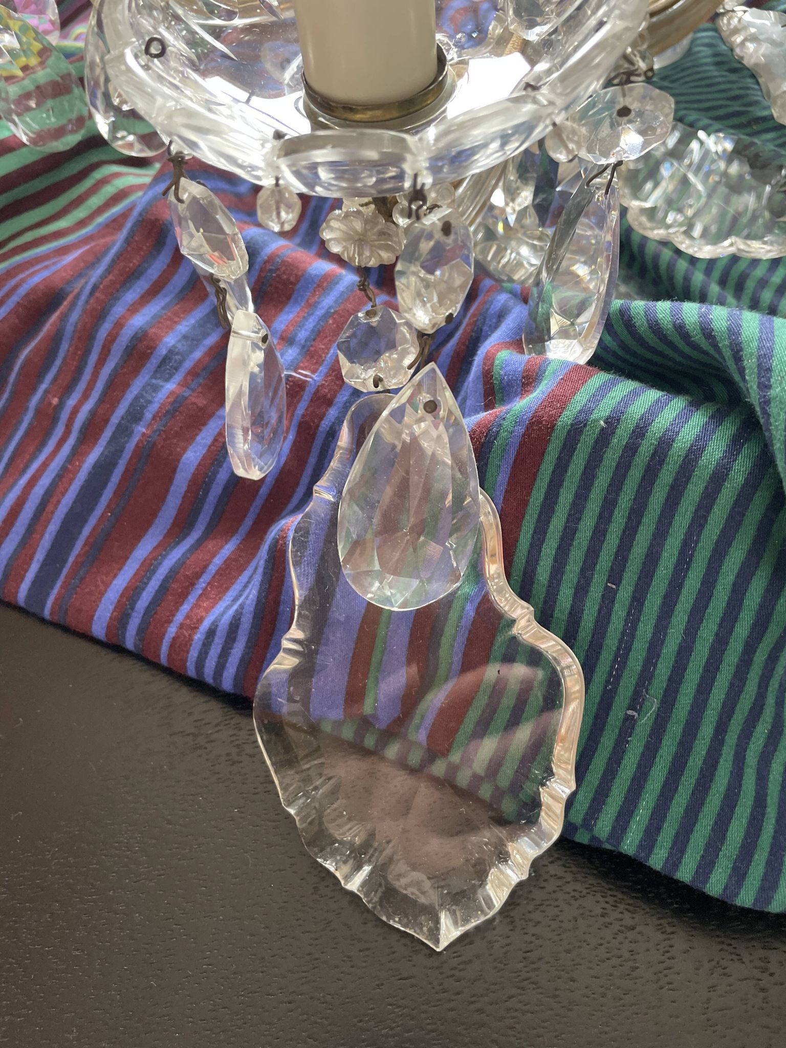 Lustre ancien cristal fabrication française