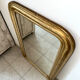 Louis-Philippe antique mirror with silver leaf, 19th century.