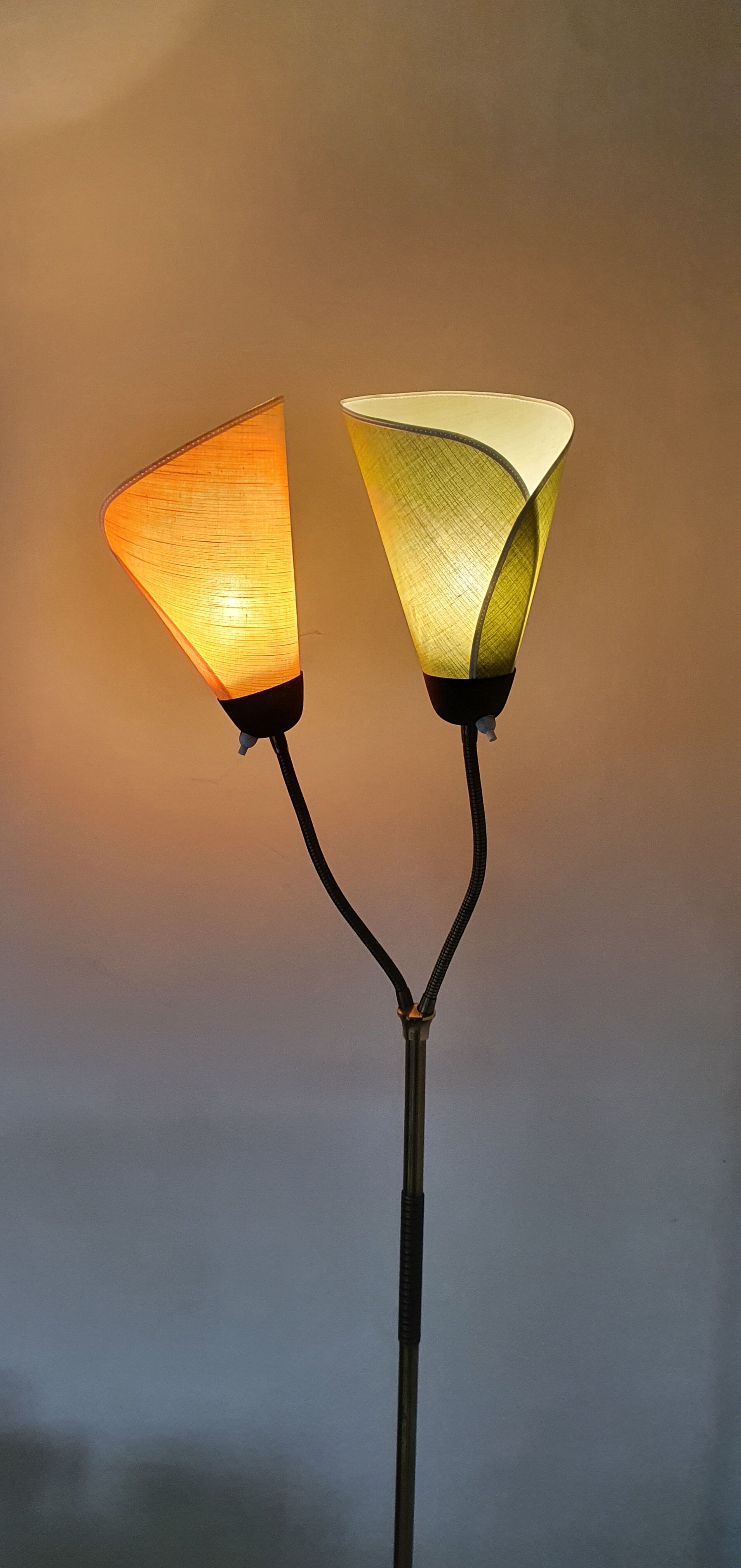 Adjustable floor lamp from the 1950s to 1960s