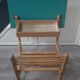 Vintage schoolboy folding desk with built-in chair tray