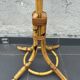 Italian Bamboo & Rattan Coat Stand — Vintage, 1970s