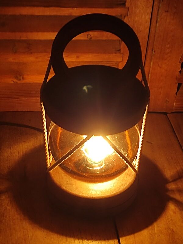 Bedside lamp night ball float amber marine