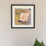 Welcome, 1989. Acrylic and collage by Florence ROQUEPLO (1955)