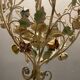 Italian Tole Flower Chandelier, 1960s