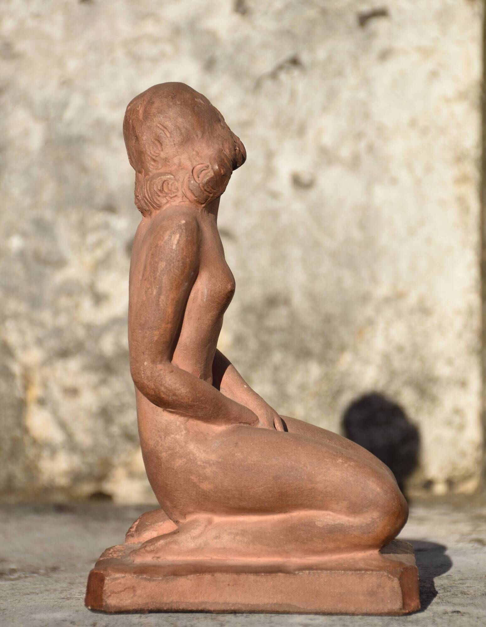 Ignacio gallo (valladolid 1887 - paris 1956), nude woman on knees (circa 1925)