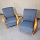 Pair of armchairs designed by K. Koželka & Antonín Kropáček for  Interier Praha Czechoslovakia 1950.