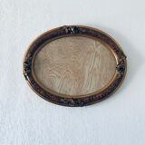 Golden old oval frame