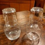 Set of 2 bedside carafes