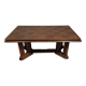 Large extendable dining table from the Art Deco period – checkerboard top –