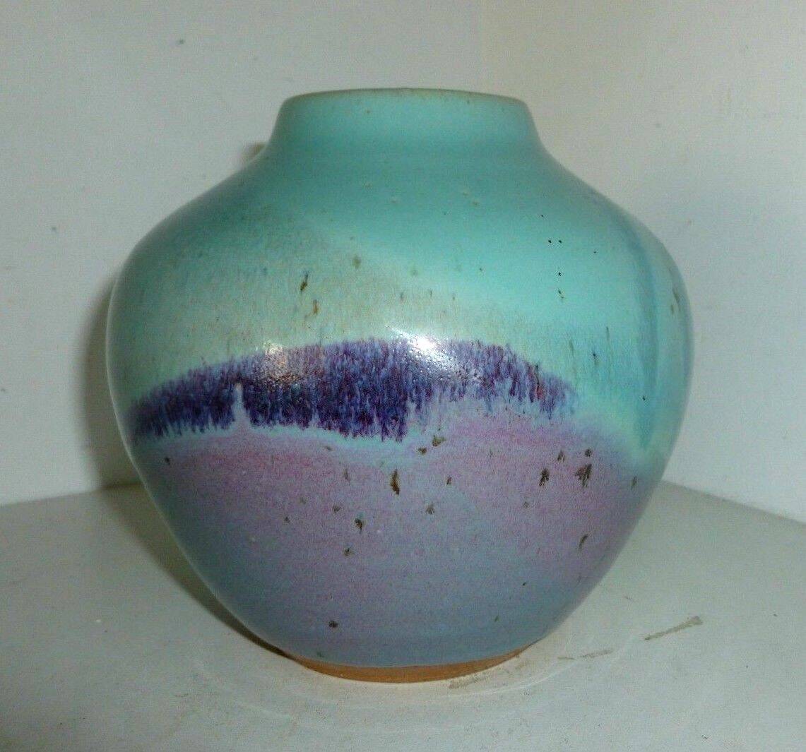 china enameled stoneware vase