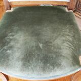 Pair of mahogany armchairs/palm décor/Restoration period