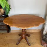 19th century violin pedestal table with tilting top