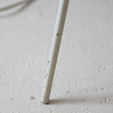 Vintage tripod floor lamp in white metal