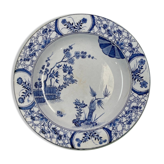 Details on Japanese plate Creil Montereau 23 cm - early XX eme
