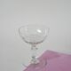 Set of 4 faceted crystal champagne glasses, 1930