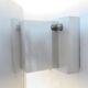 Chromed metal and glass wall lamp by Bruno Gatta for Stilnovo, Italy 1960's