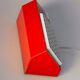 Red Elidus bedside lamp in metal, designed by Hans-Agne Jakobsson in the 1970s.