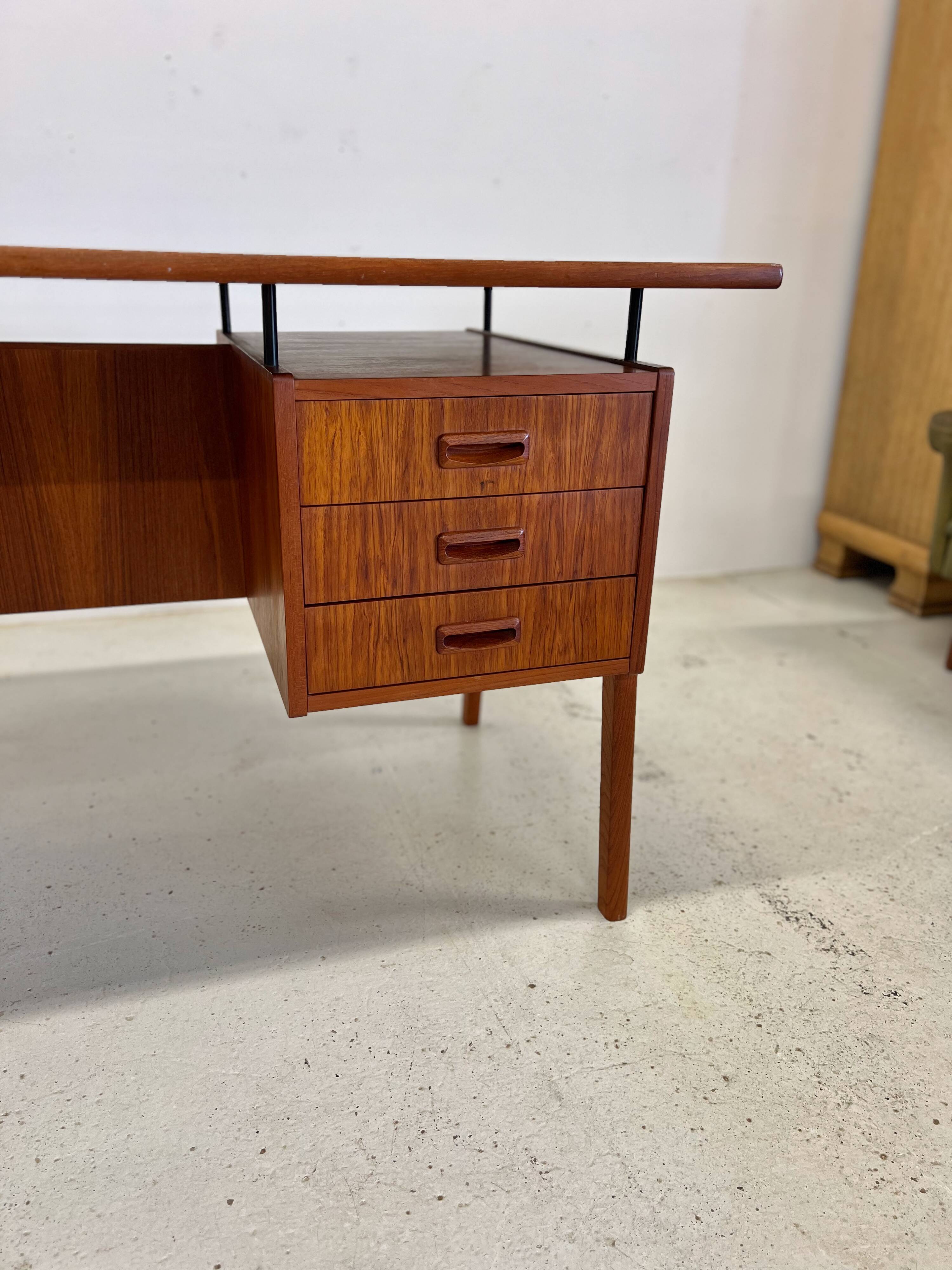 Danish Teak 'Floating-Top' Desk, 1960s.