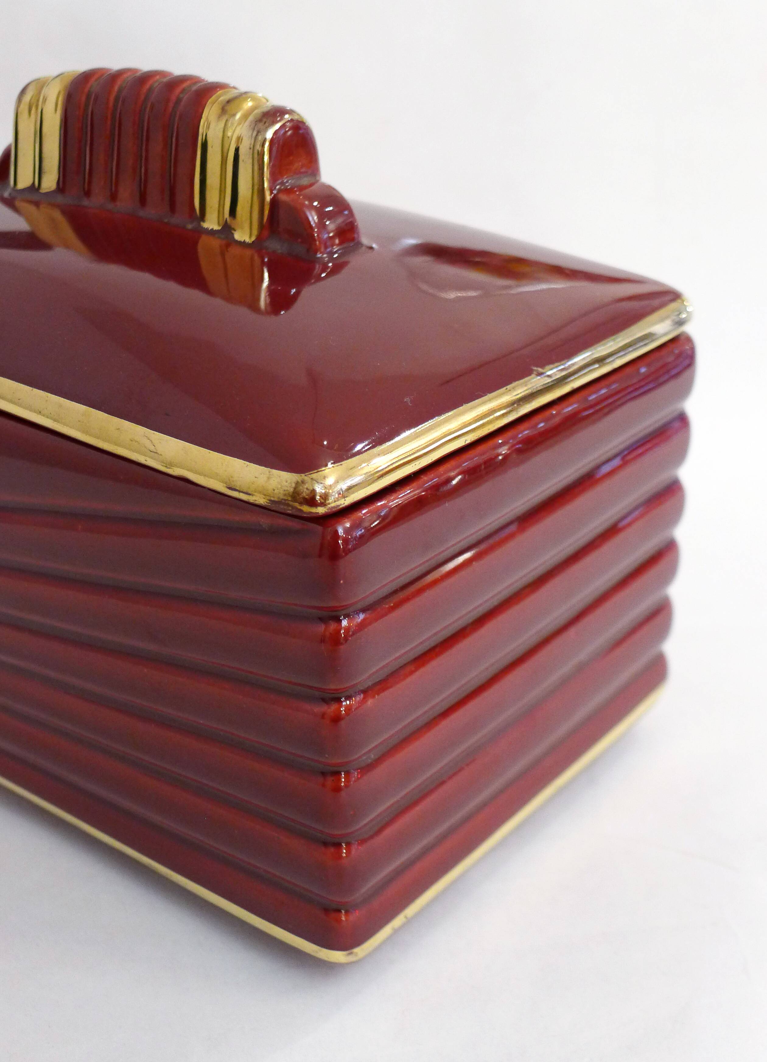 B. Letalle Art Deco Biscuit Box