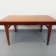 Vintage Scandinavian 50s 60s teak dining table with extension