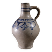 Westerwald stoneware jug with cobalt blue decor – 18th c.