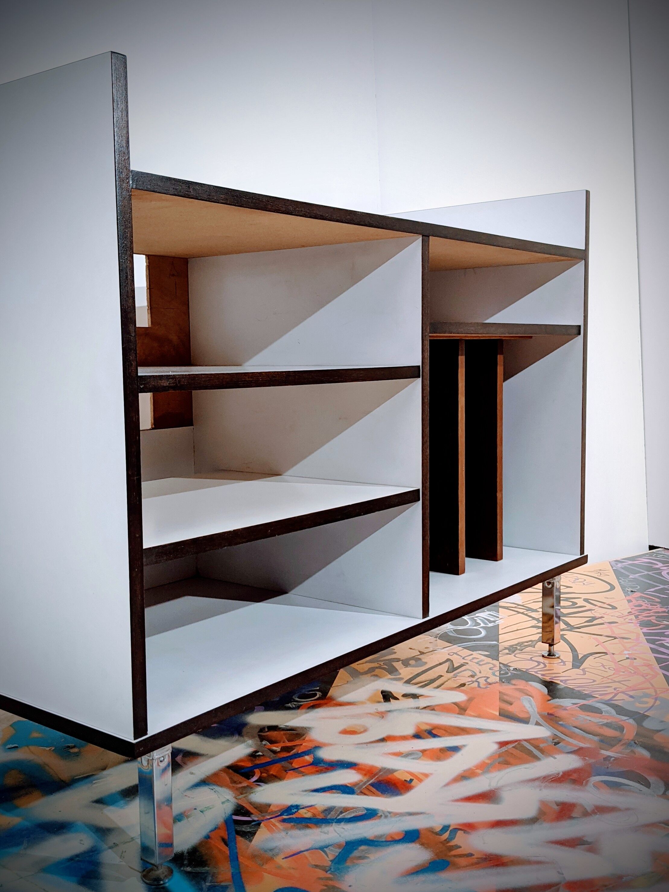 Vintage furniture hifi turntable / sideboard wood storage