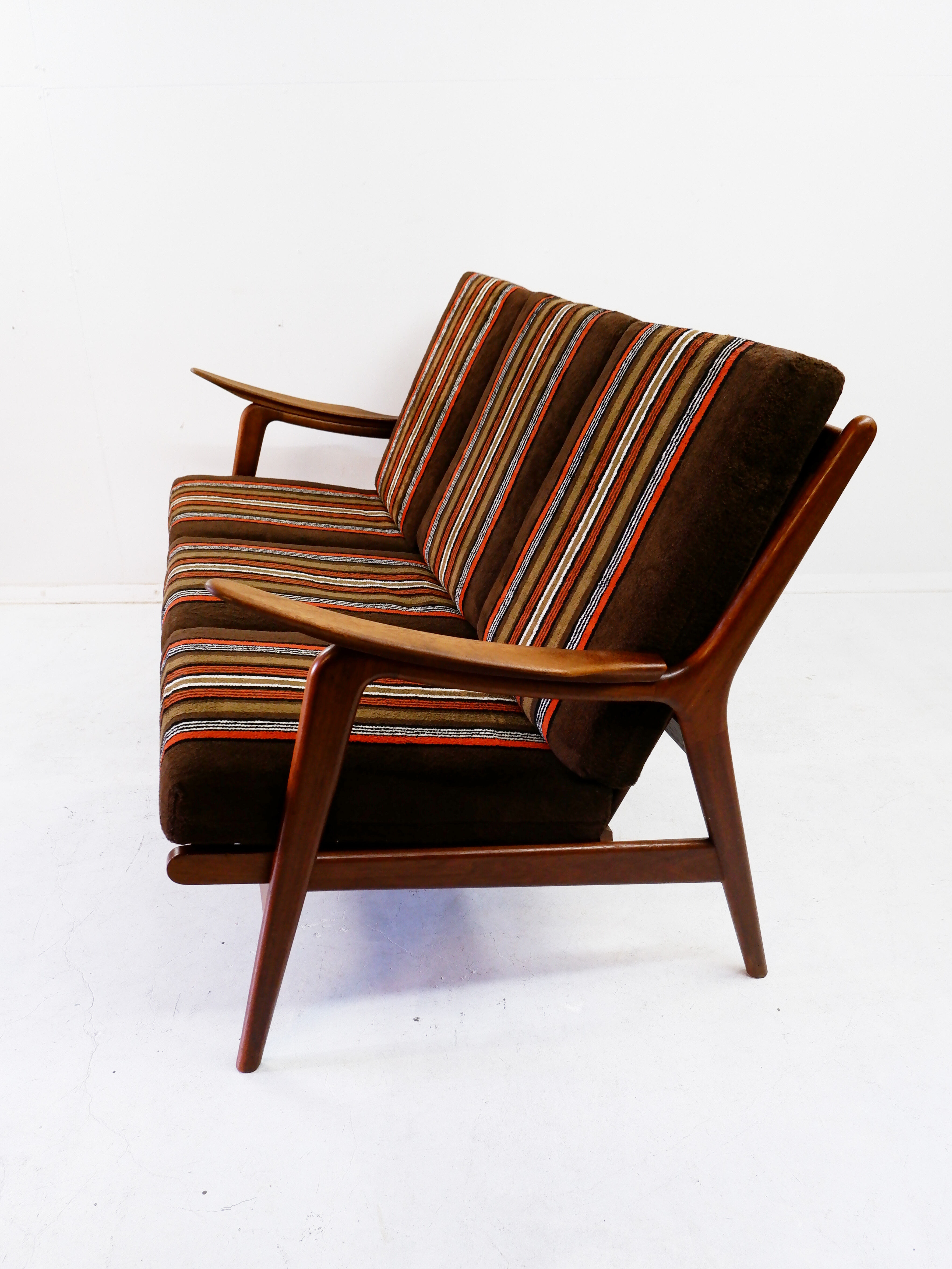 Teak 3-seater sofa, 1960s