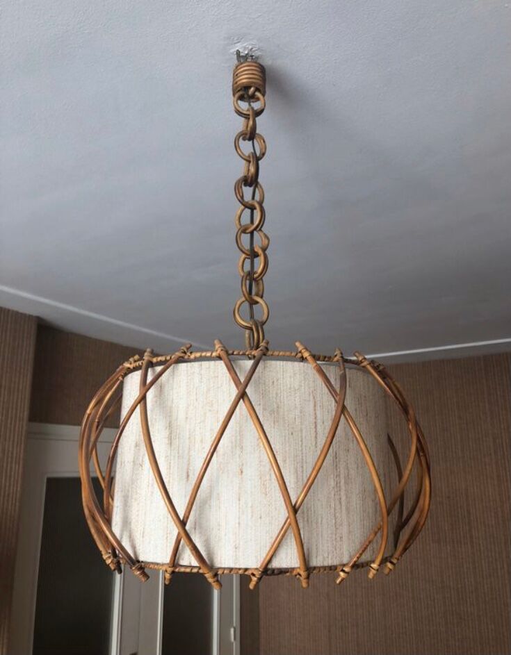 Vintage rattan suspension