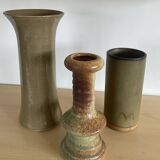 Set of 3 vintage ceramic vases