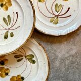 5 dessert plates in hand-painted Italian earthenware