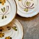 5 dessert plates in hand-painted Italian earthenware