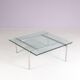 Table basse des années 1970 Poul Kjaerholm Modèle : PK61 (non signée)