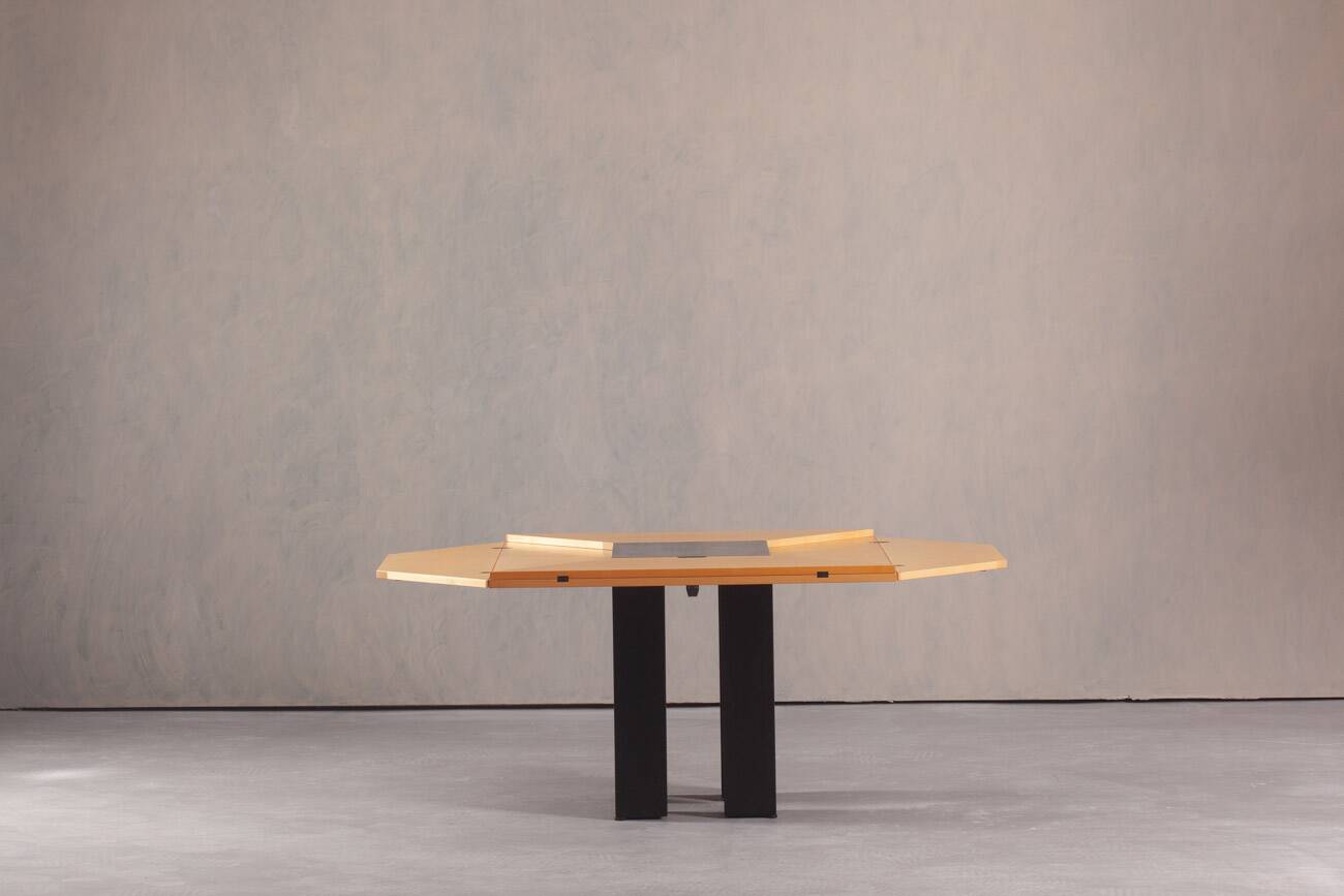 Postmodern Cirkante dining table by Bob Van Den Berghe for Tranekaer, Denmark, 1990s