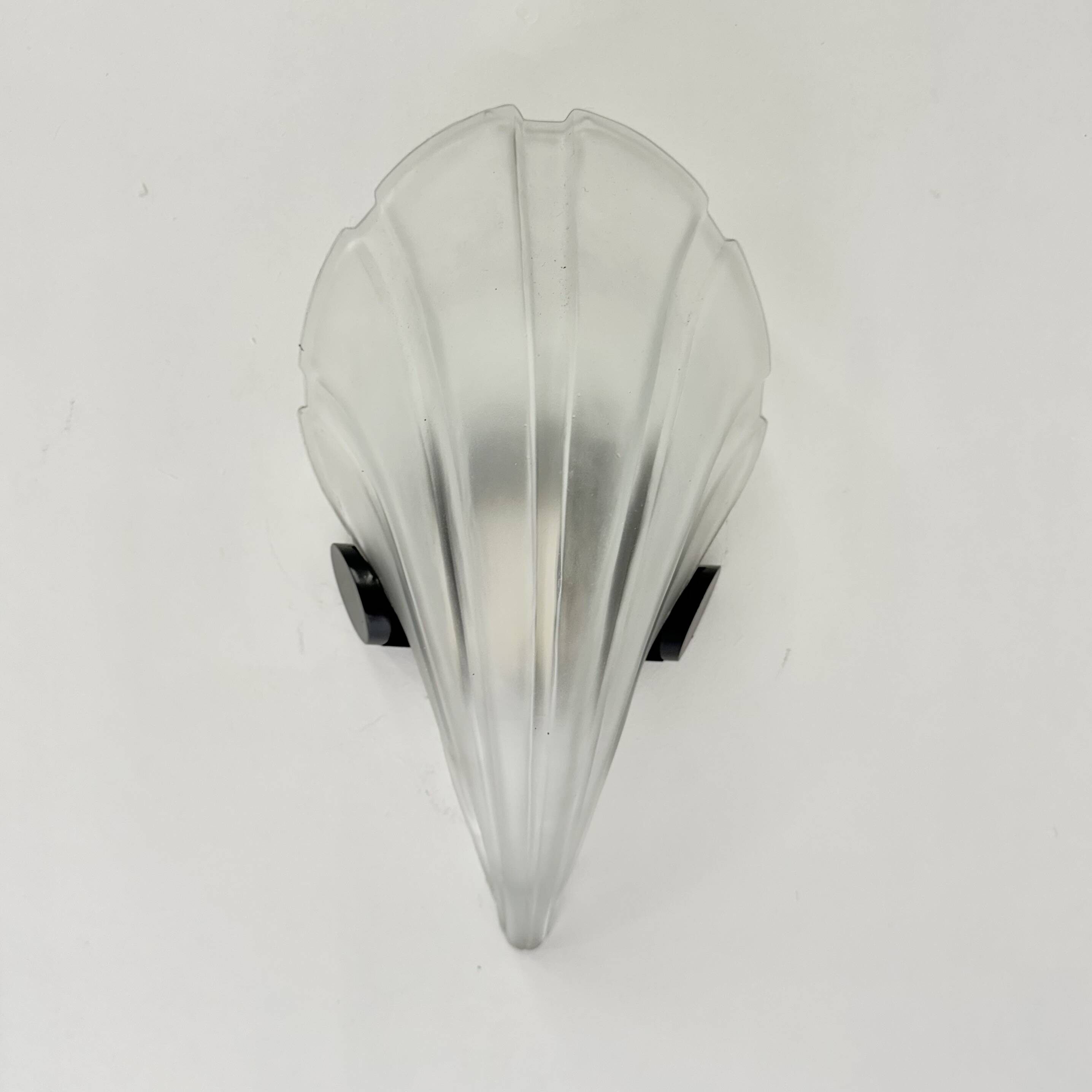 Pair of post modern shell wall lamps , 1980s