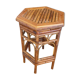 Bamboo and rattan pedestal table