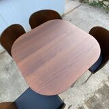 Fusion table and 4 teak chairs by Sandra Kragnert IKEA.