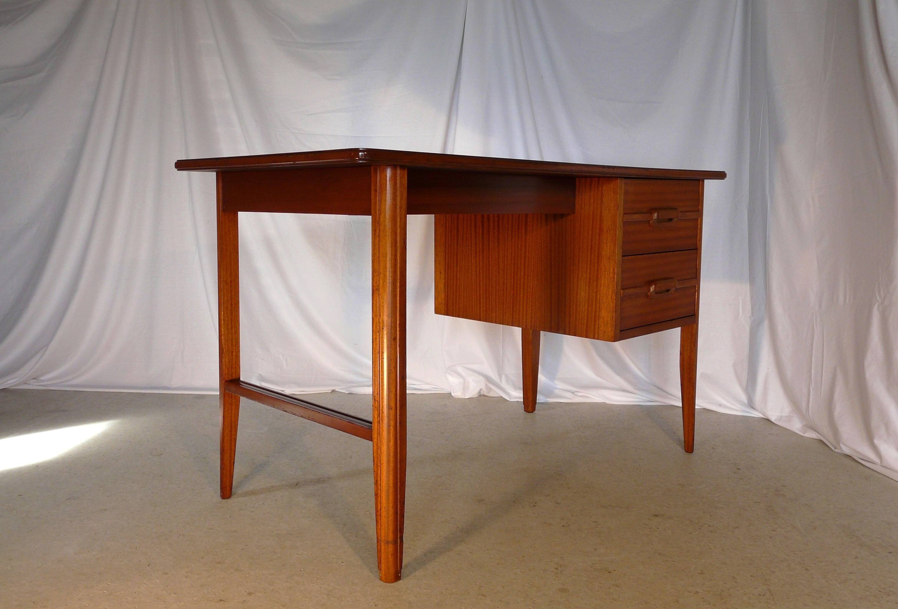 Vintage Scandinavian teak desk