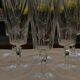 Lot de 6 flûtes à champagne en cristal.