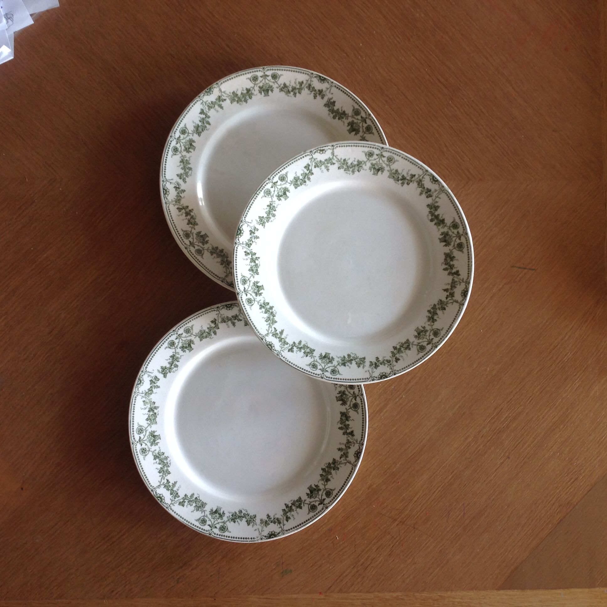 3 flat plates Badonviller champagne