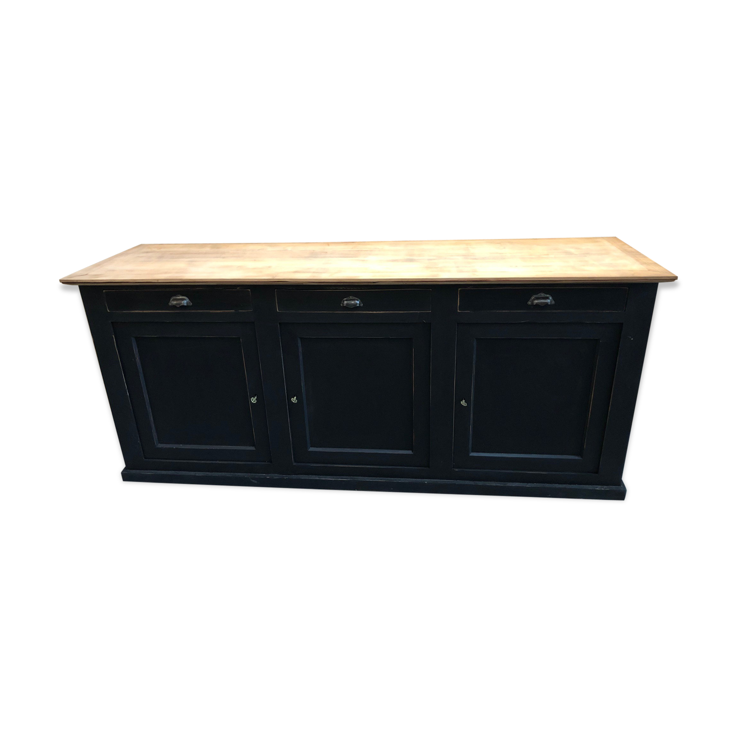 Black patinated mahogany buffet