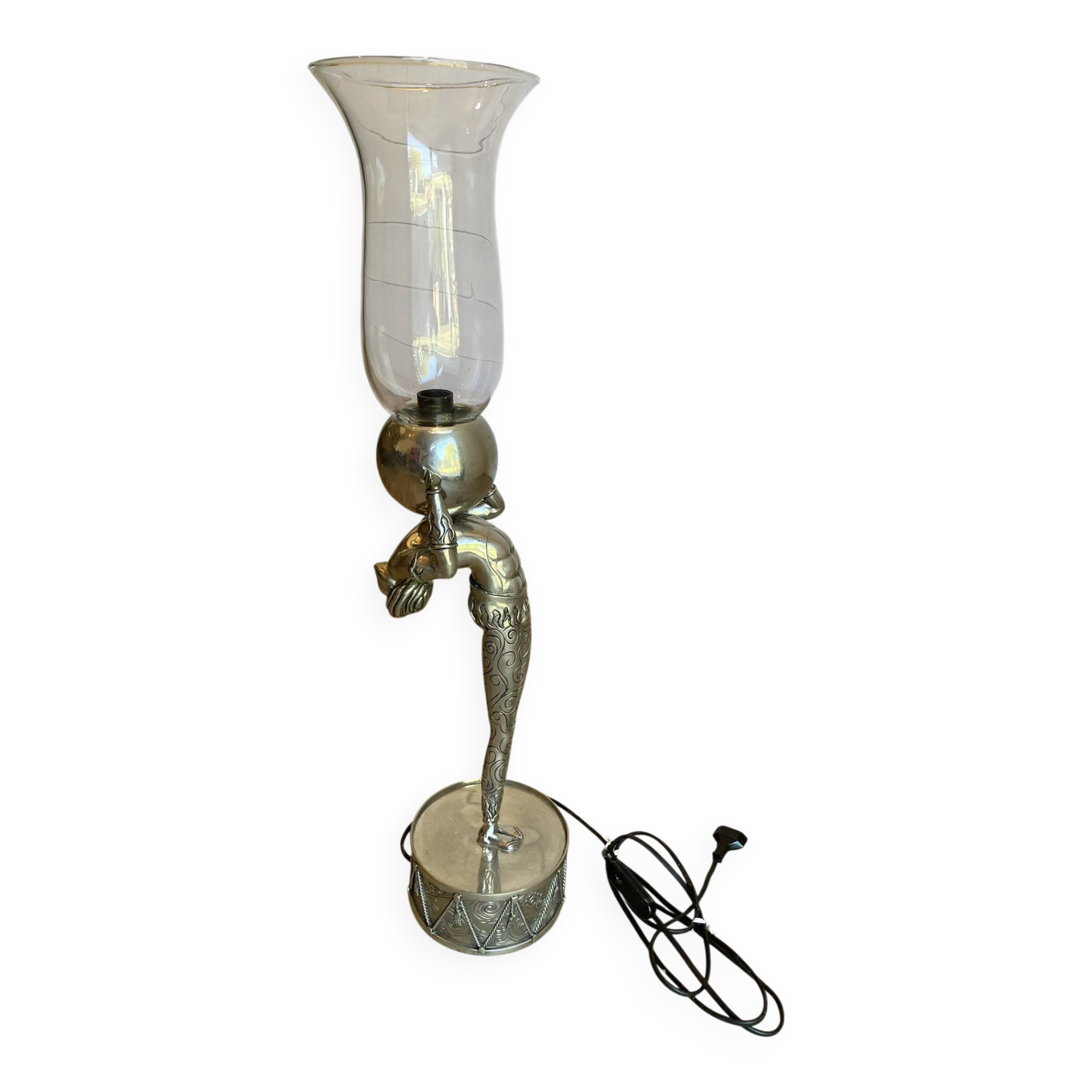 Sculptural Lamp in Tin by Piero Figura for Atena – Italy