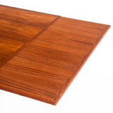 Teak dining table with Scandinavian-style extensions - France, 1960