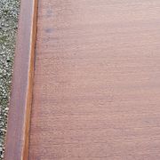 Enfilade of the 50s in oak and mahogany feet compass