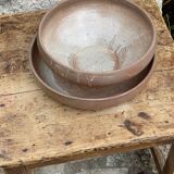 Sandstone jar and large dish