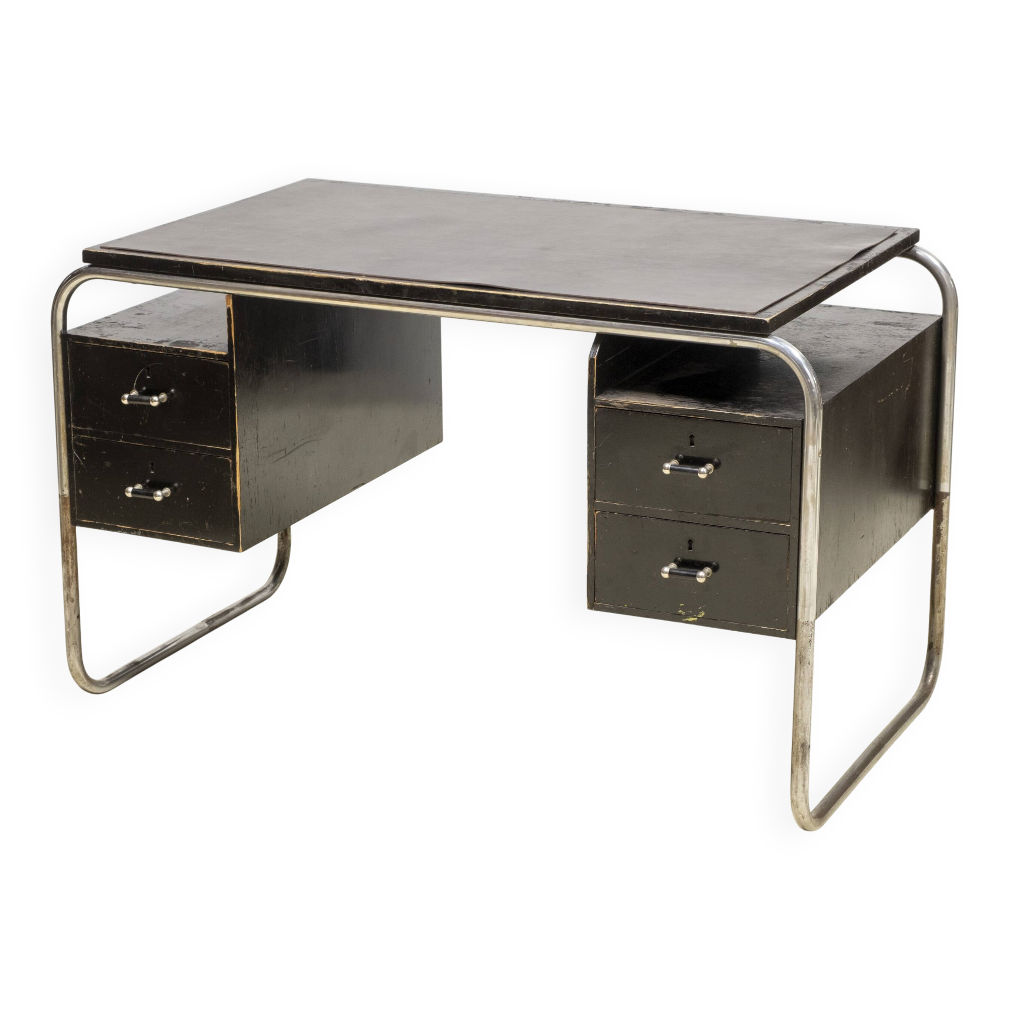 Swedish Funkis Writing Desk, Bauhaus-Inspired, 1940s