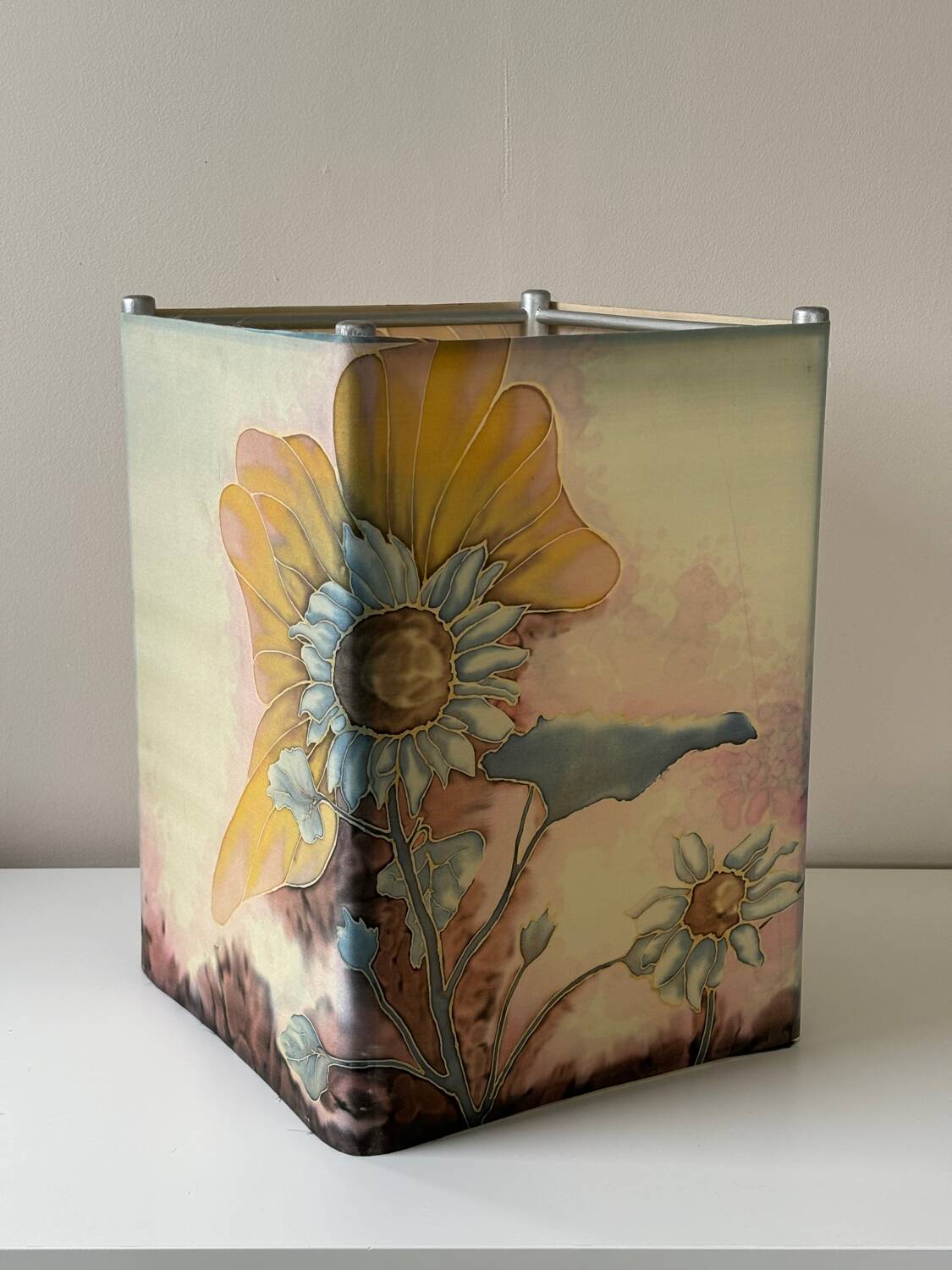 Vintage silk lampshade