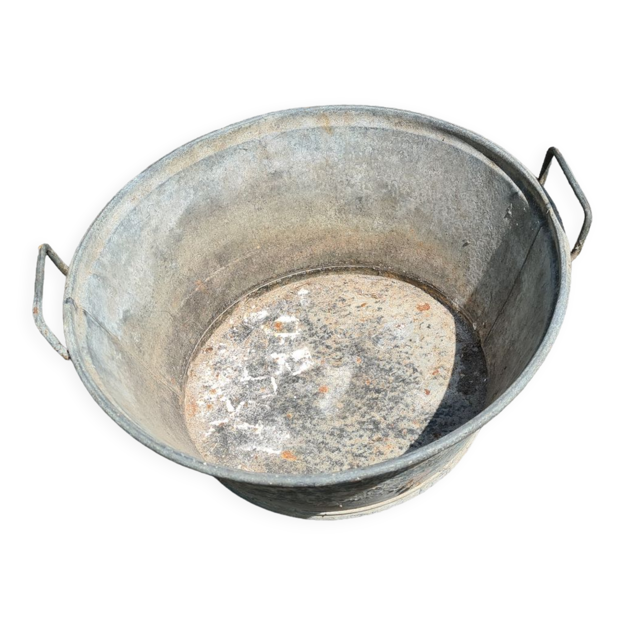 Old zinc basin