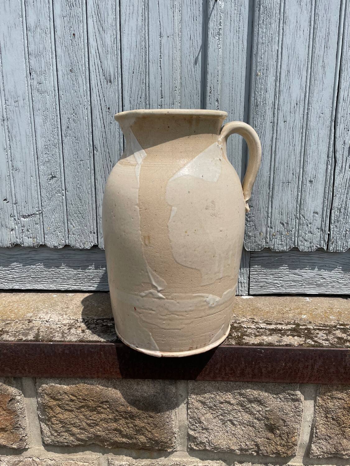 Large glazed stoneware jug jar