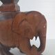 Magnificent vintage art deco elephant lamp 1940s 1950s in solid wood 40s 50s